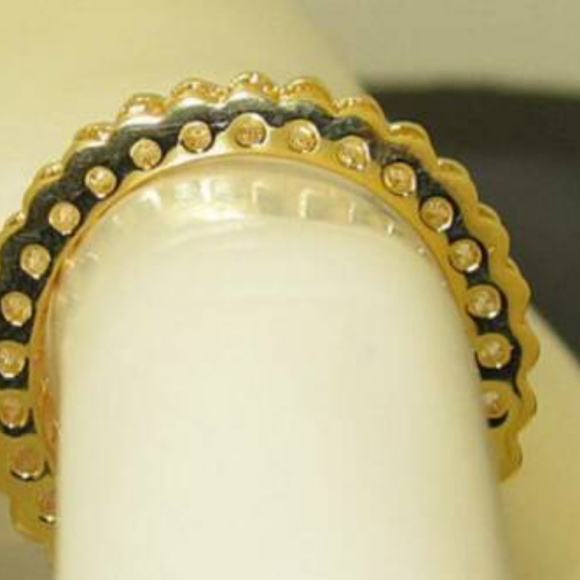 NWT ring baguette CZ stone white or yellow - Picture 5 of 8